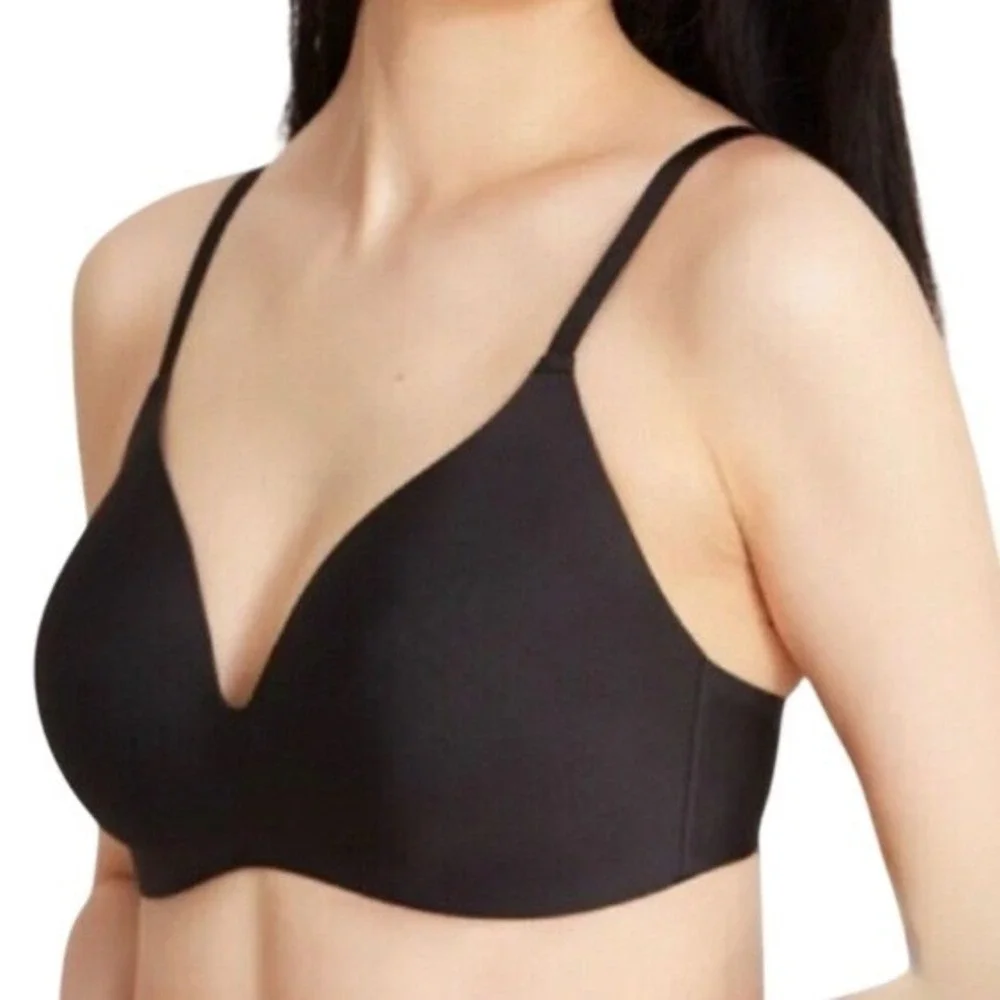 Knix Infinity Bra Womens XL Black Wireless Comfort Support Everyday Minimalist
